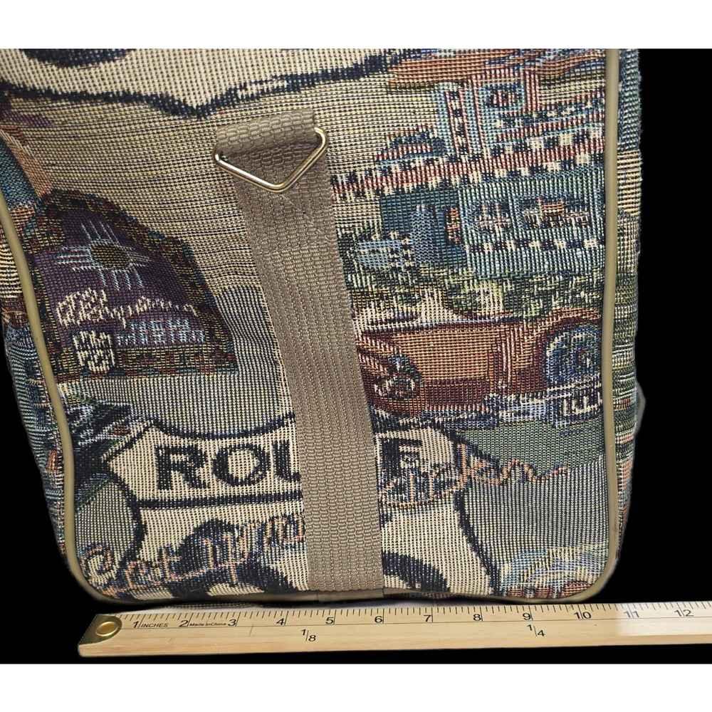 Vintage Pioneer Express Route 66 Tapestry Travel Weekender Duffel Bag - Picture 14 of 14